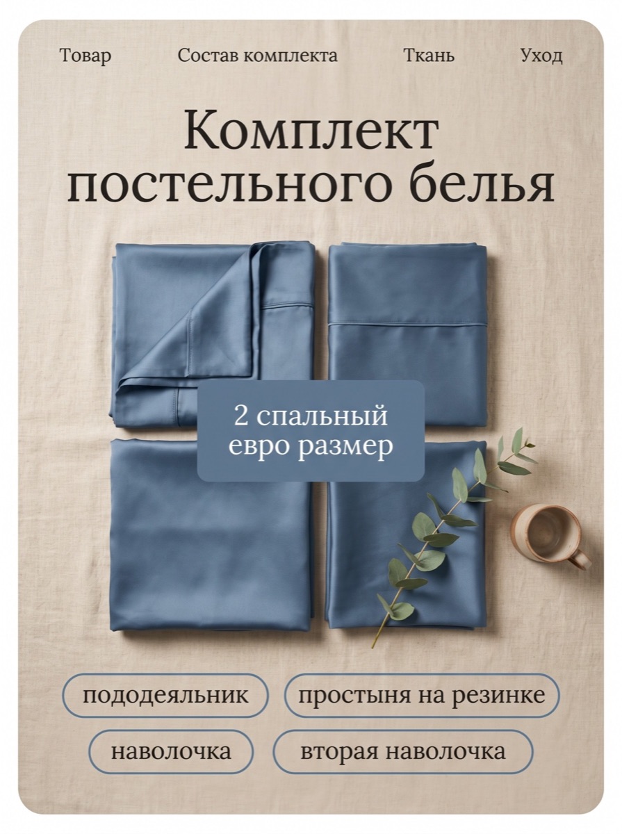 Раскладка сверху — шаблон карточки товара, категория «Товары для дома»