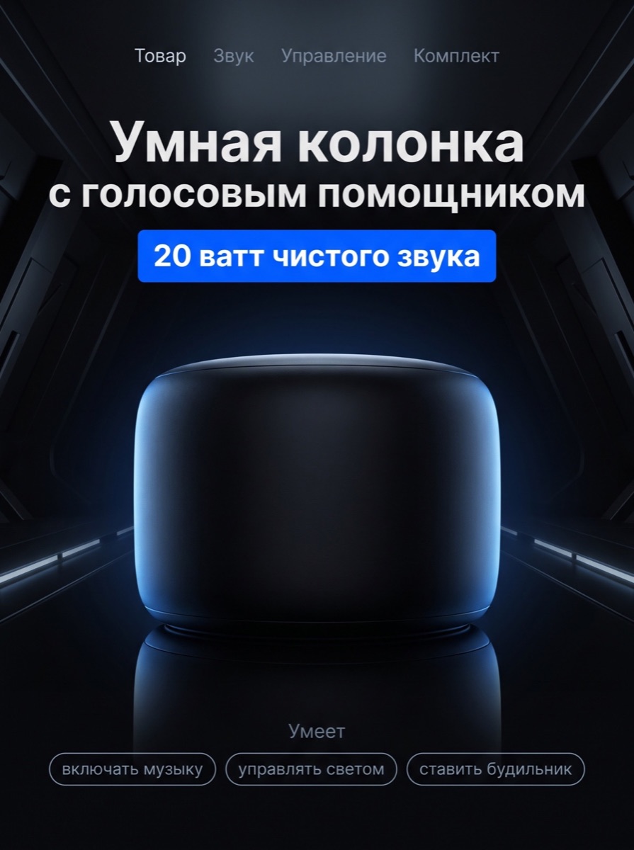 Шаблон «Тёмный техно» — Электроника